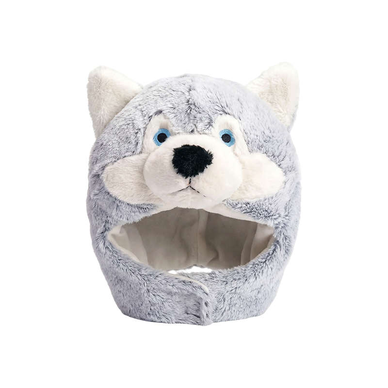 Alaszkai husky plüss sapka